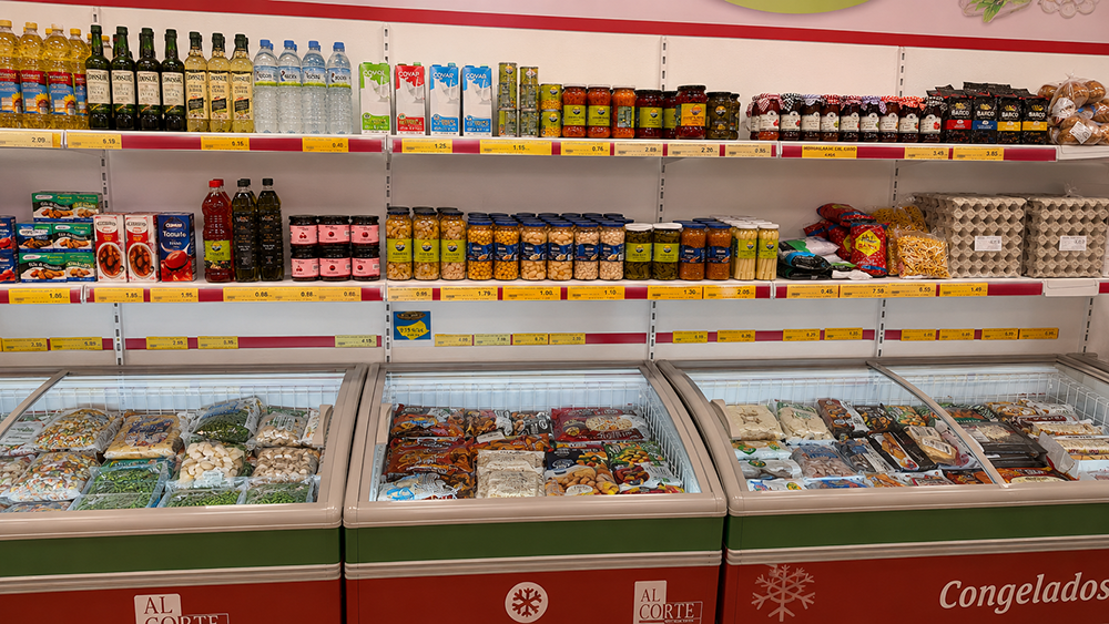 Frozen foods and pantry basics