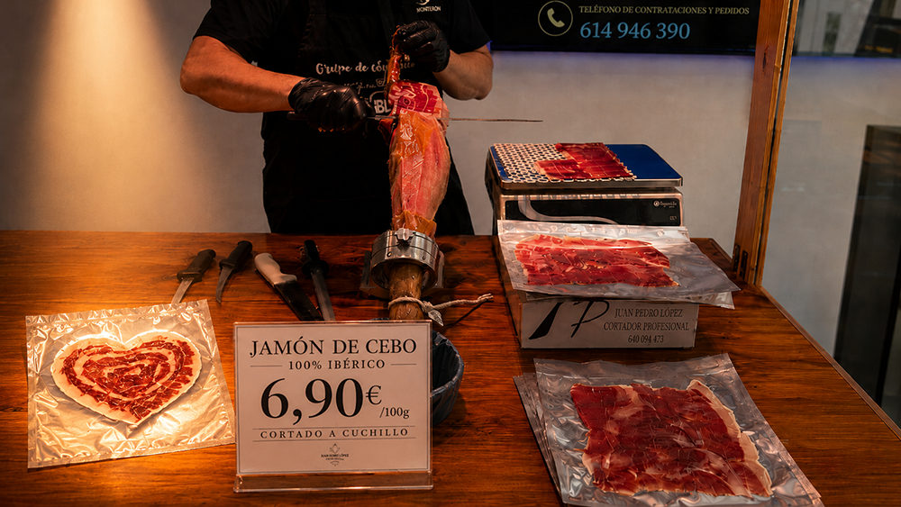 Iberian products and hand-carved ham